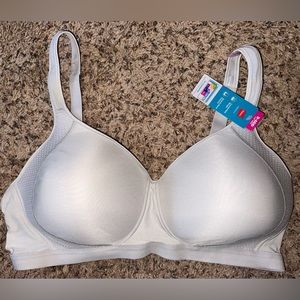 Hanes Bra Womans XL Cup‎ Sz D-DDD White Cooling Comfort Convertible Straps NWT